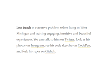 Tablet Screenshot of levibeach.com